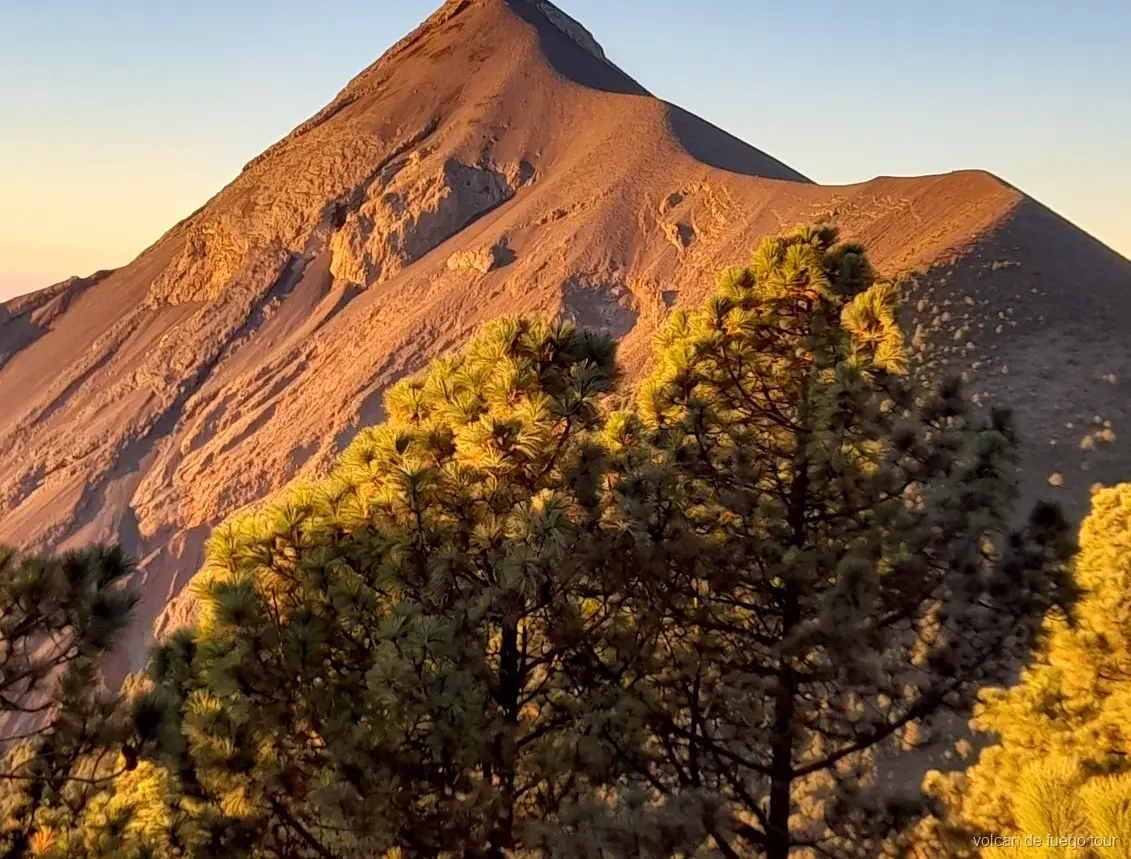 Hikers on the Volcan de Fuego night hike ridge route in darkness